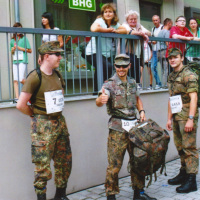 Bild Die Reservistengruppe war bereits fünf Mal beim Stadtlauf dabei. Auch beim Jubiläumslauf werden sie wieder in voller Montur antreten.